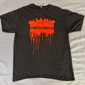 The Hateful Eight - Quentin Tarantino Movie Promo T-Shirt XL Black Graphic Tee